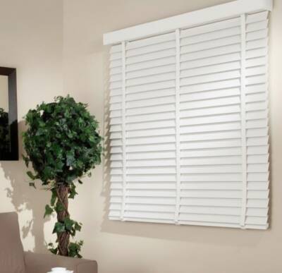 AKILLI MOTORLU AHŞAP JALUZİ, BEYAZ RENK,  50mm,  % 100 orjinal ahşap jaluzi , Uzaktan kontrol, Zaman ayarlı, - 2