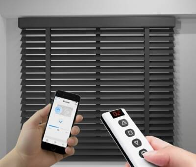AKILLI MOTORLU AHŞAP JALUZİ, Uzaktan kontrol, Zaman ayarlı, 50mm,  % 100 orjinal ahşap jaluzi