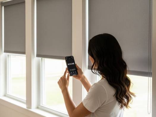 AKILLI MOTORLU BLACKOUT PERDE, Uzaktan kontrol, Zaman ayarlı - 0
