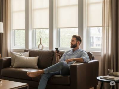 AKILLI MOTORLU STOR PERDE, Uzaktan kontrol, Zaman ayarlı - 21