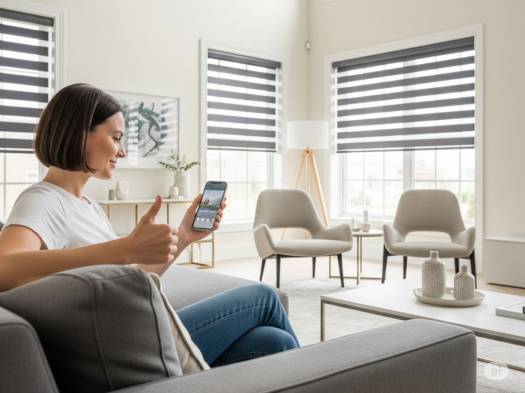 AKILLI MOTORLU ZEBRA PERDE, Uzaktan kontrol, Zaman ayarlı - 2