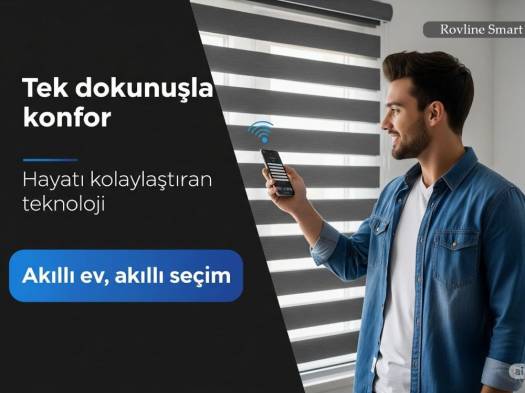 AKILLI MOTORLU ZEBRA PERDE, Uzaktan kontrol, Zaman ayarlı - 8