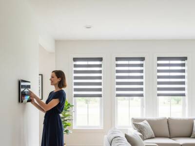 AKILLI MOTORLU ZEBRA PERDE, Uzaktan kontrol, Zaman ayarlı - 11