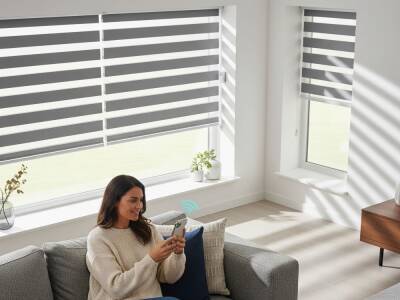 AKILLI MOTORLU ZEBRA PERDE, Uzaktan kontrol, Zaman ayarlı - 12