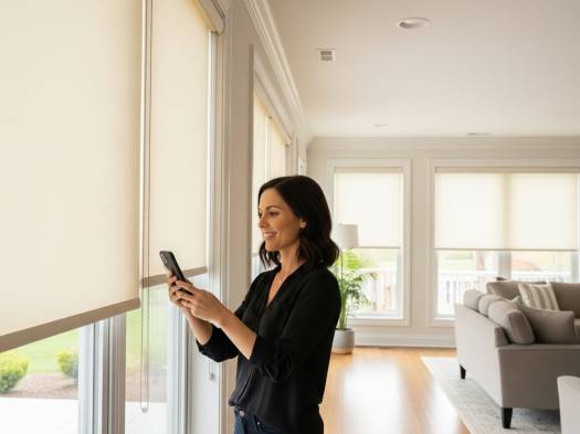 AKILLI PERDE MOTORU RV500, ZAMAN AYARLI, TUYA UYUMLU ,WİFİ, SESLİ KONTROL (Stor perde Kasaya montaj) - 15