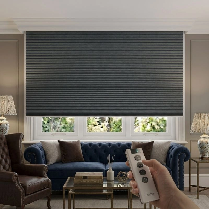 Şarjlı Akıllı Plise-Honeycomb Perde Motoru, Kumandalı, wi-fi+Rf, tuya uyumlu