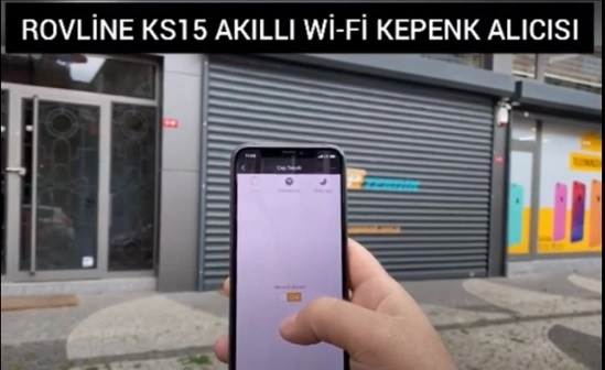 Akıllı Kepenk Panjur Modülü, Wi-Fi +RF, Kumandalı