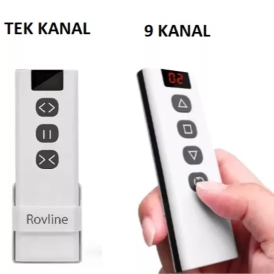 Şarjlı Motorlu Stor Perde Blackout(Karartma),  Kumanda, Telefon Ve Sesle Kontrol,  Wi-Fi+Rf, Füme Renk,