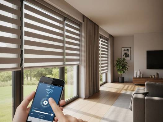 KUMANDALI AKILLI PERDE MOTORU RV200,ZAMAN AYARLI, TUYA UYUMLU, SESLİ KONTROL, WİFİ (Stor perde zincire montaj) - 5