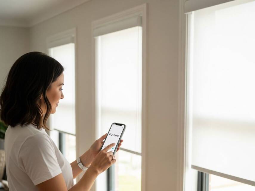 KUMANDALI AKILLI PERDE MOTORU RV500, ZAMAN AYARLI, TUYA UYUMLU ,WİFİ, SESLİ KONTROL (Stor perde Kasaya montaj)  - 7