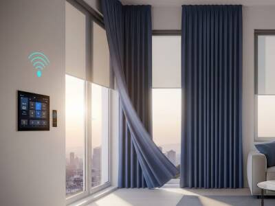 YANA AÇILIR AKILLI PERDE MOTORU RV300, KUMANDALI, ZAMAN AYARLI, TUYA UYUMLU, WİFİ, SESLİ KONTROL, (Yana açılır perdeler için Kornişe montaj) (Kopya) - 5