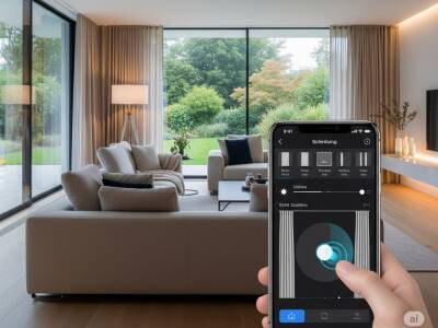 YANA AÇILIR AKILLI PERDE MOTORU RV300, ZAMAN AYARLI, TUYA UYUMLU, SESLİ KONTROL, WİFİ  (Yana açılır perdeler için Kornişe montaj)